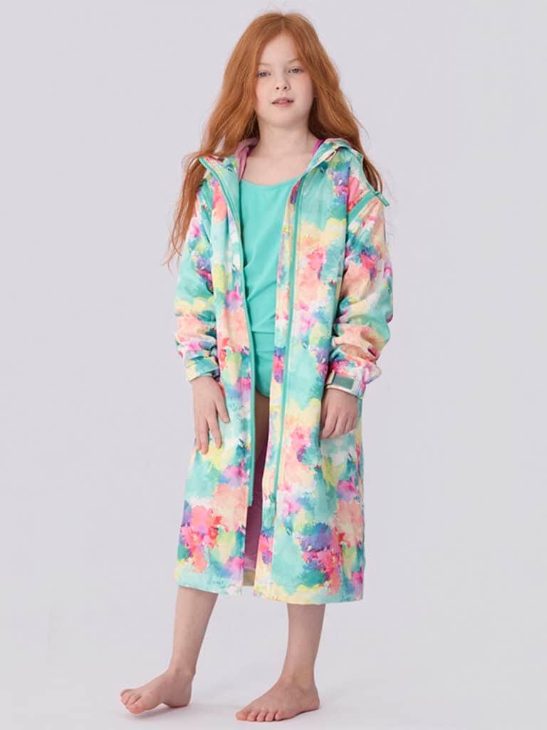 swim parka kids watercolor