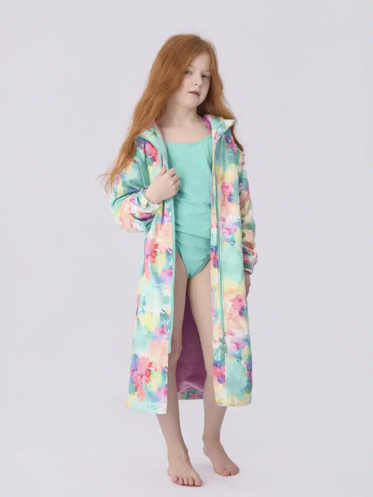 swim parka for kids watercolour