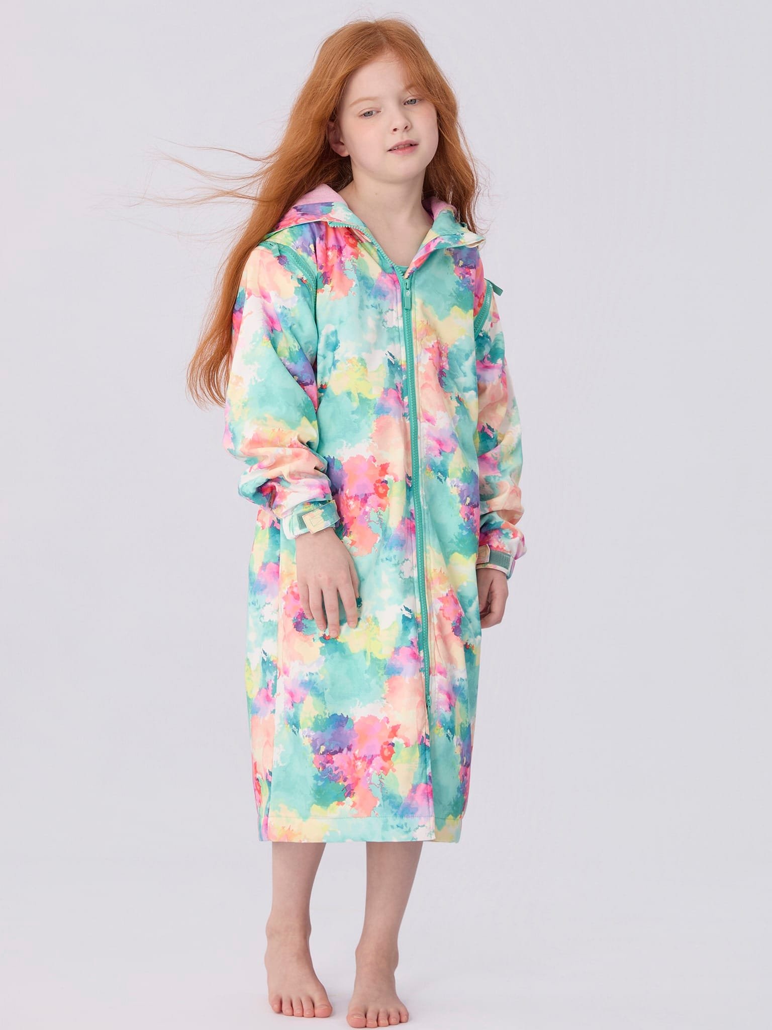 Swim Parka for Kids- Watercolor 5 swim parka for kids watercolour