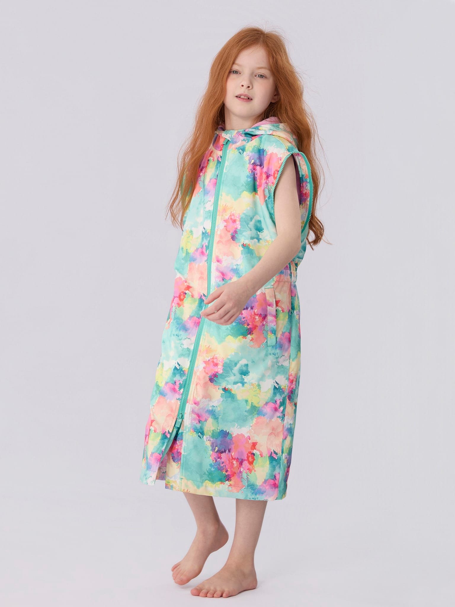 Swim Parka for Kids- Watercolor 8 swim parka for kids watercolour