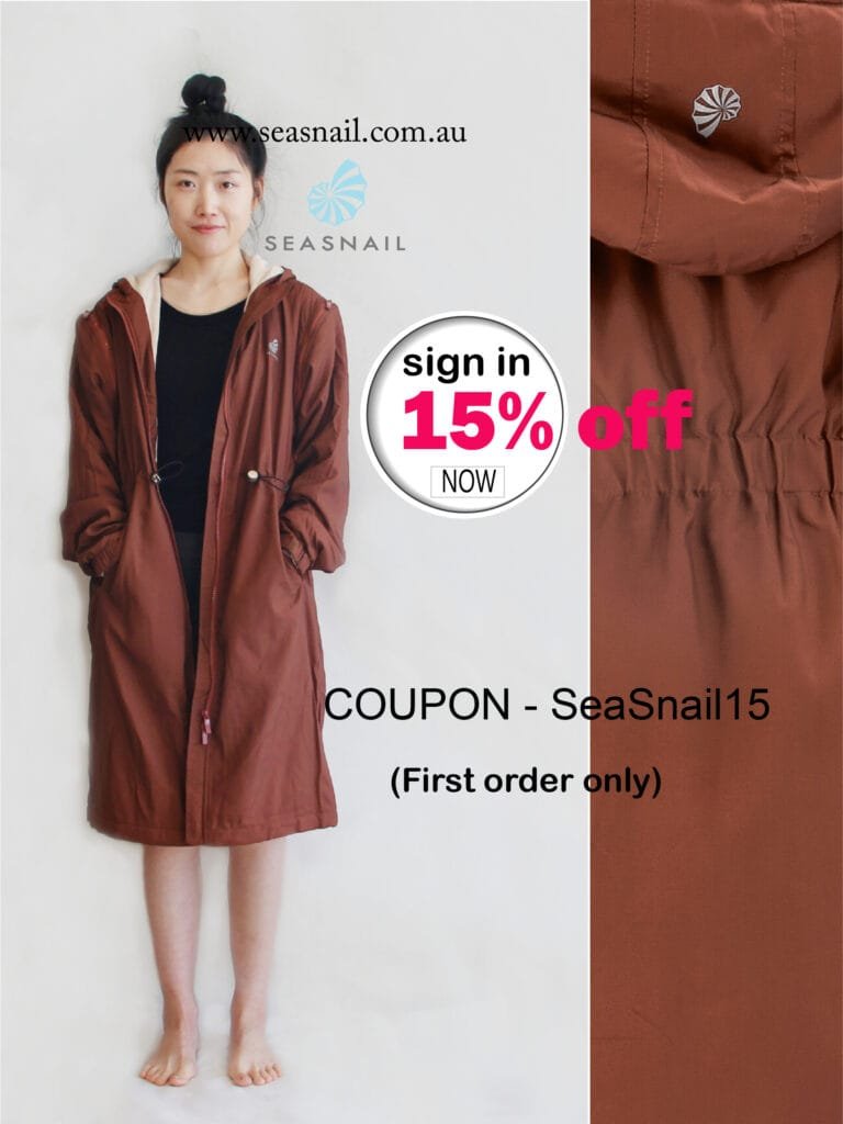 Swim Parka Adult Caramel 15% Off