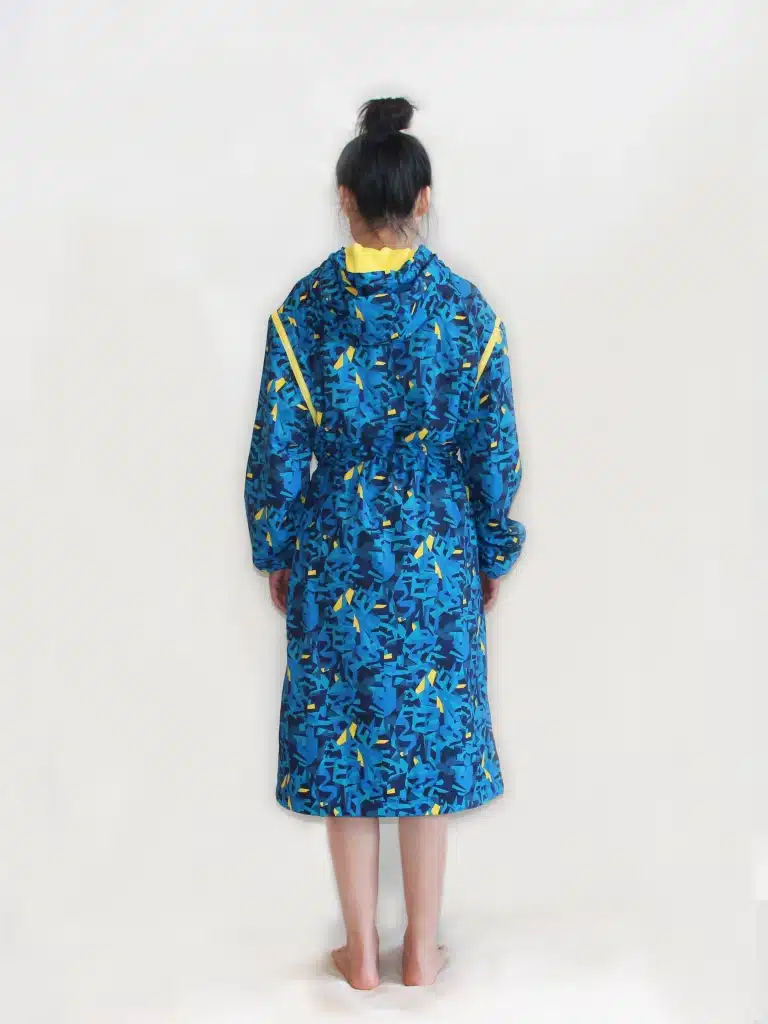 Swim Parka for Adults- Peacock Blue 2 SeaSnail swim parka