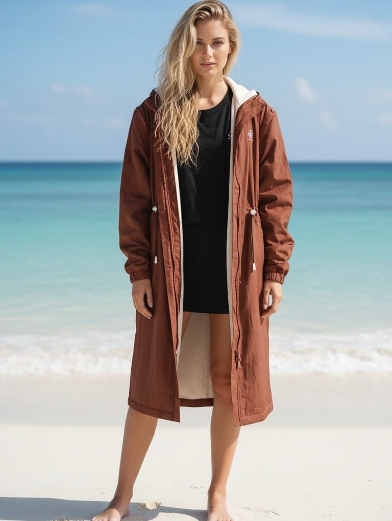 Home 8 swim parka adult caramel