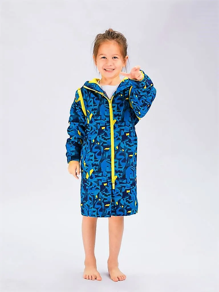 Swim Parka for Kids- Peacock Blue 9 swim parka