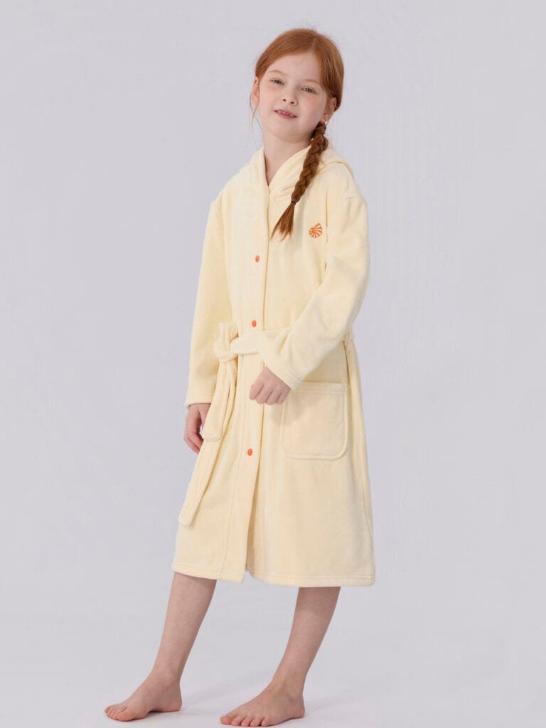 bathrobe kids Beige Ivory