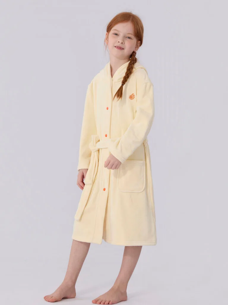 bathrobe kids Beige Ivory