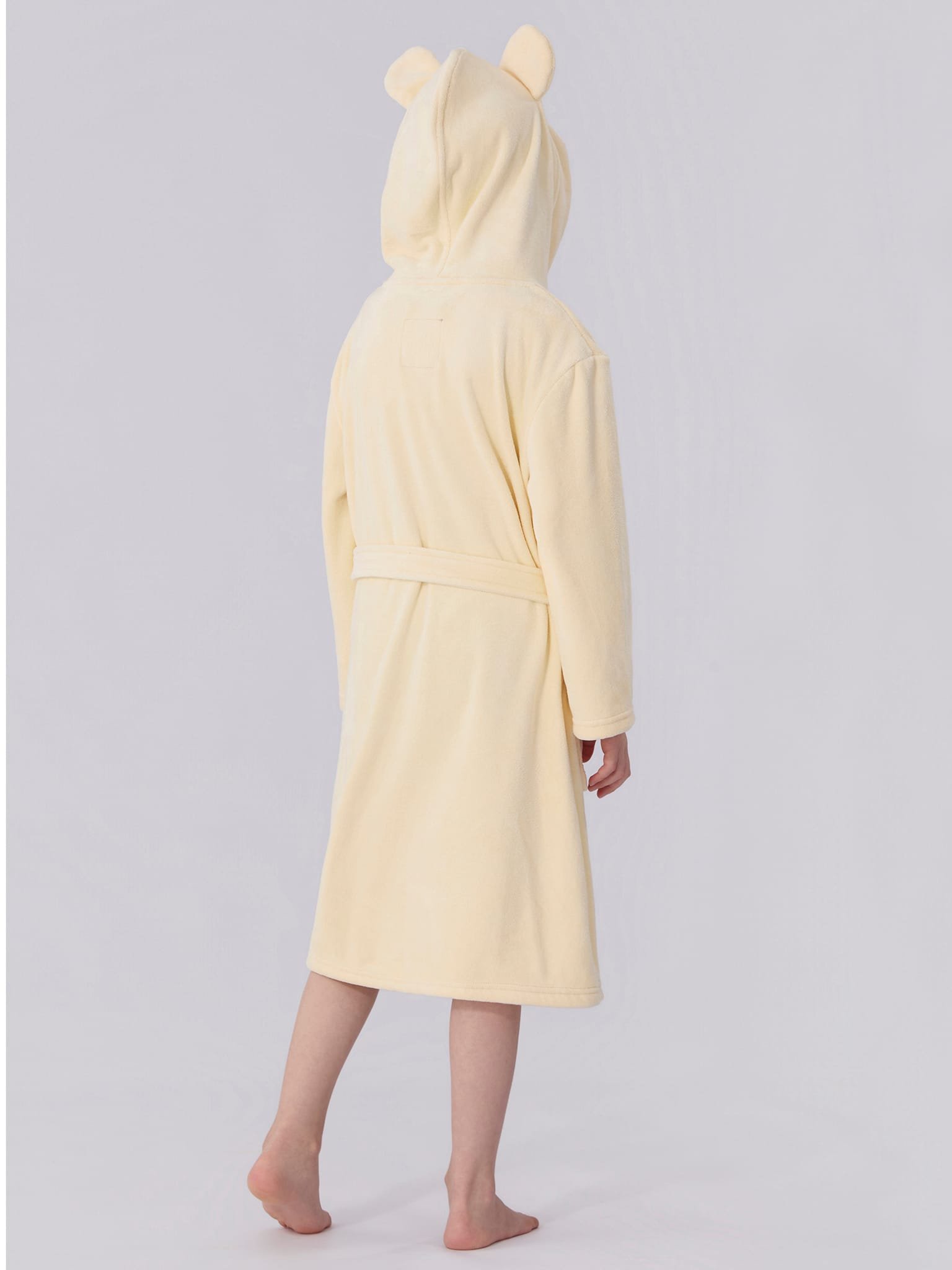 Bathrobe for kids-Ivory 4 Bathrobe for kids-Ivory - Image 4