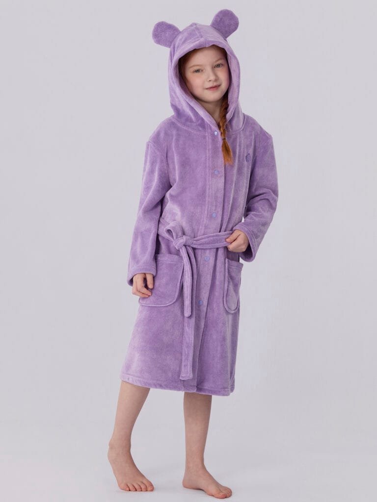 Bathrobe kids Purple Lavender