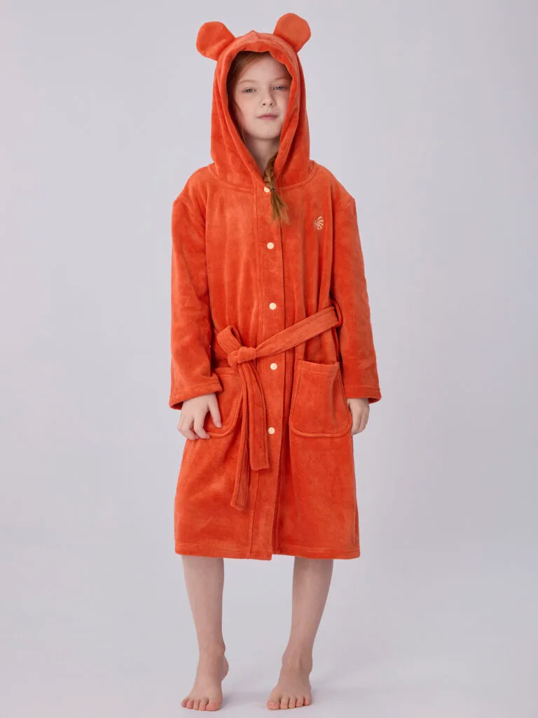 Bathrobe kids Vermilion Red