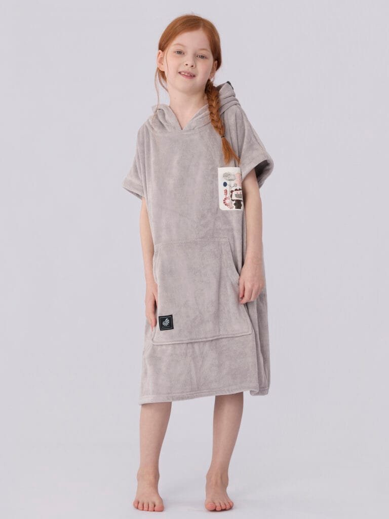 Hooded Towel Ash Grey