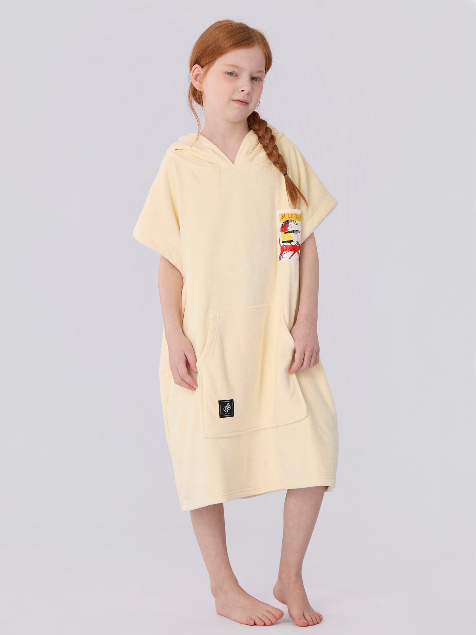 Hooded Towel-Ivory 2 Hooded Towel-Ivory - Image 2