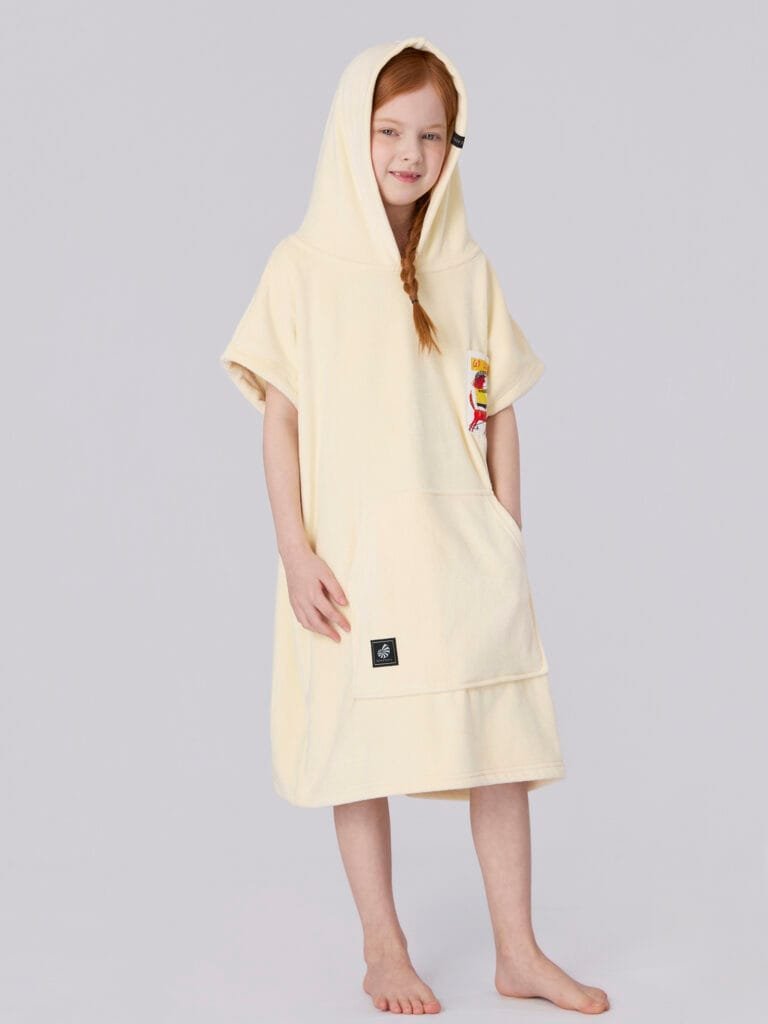 hooded towel beige Ivory