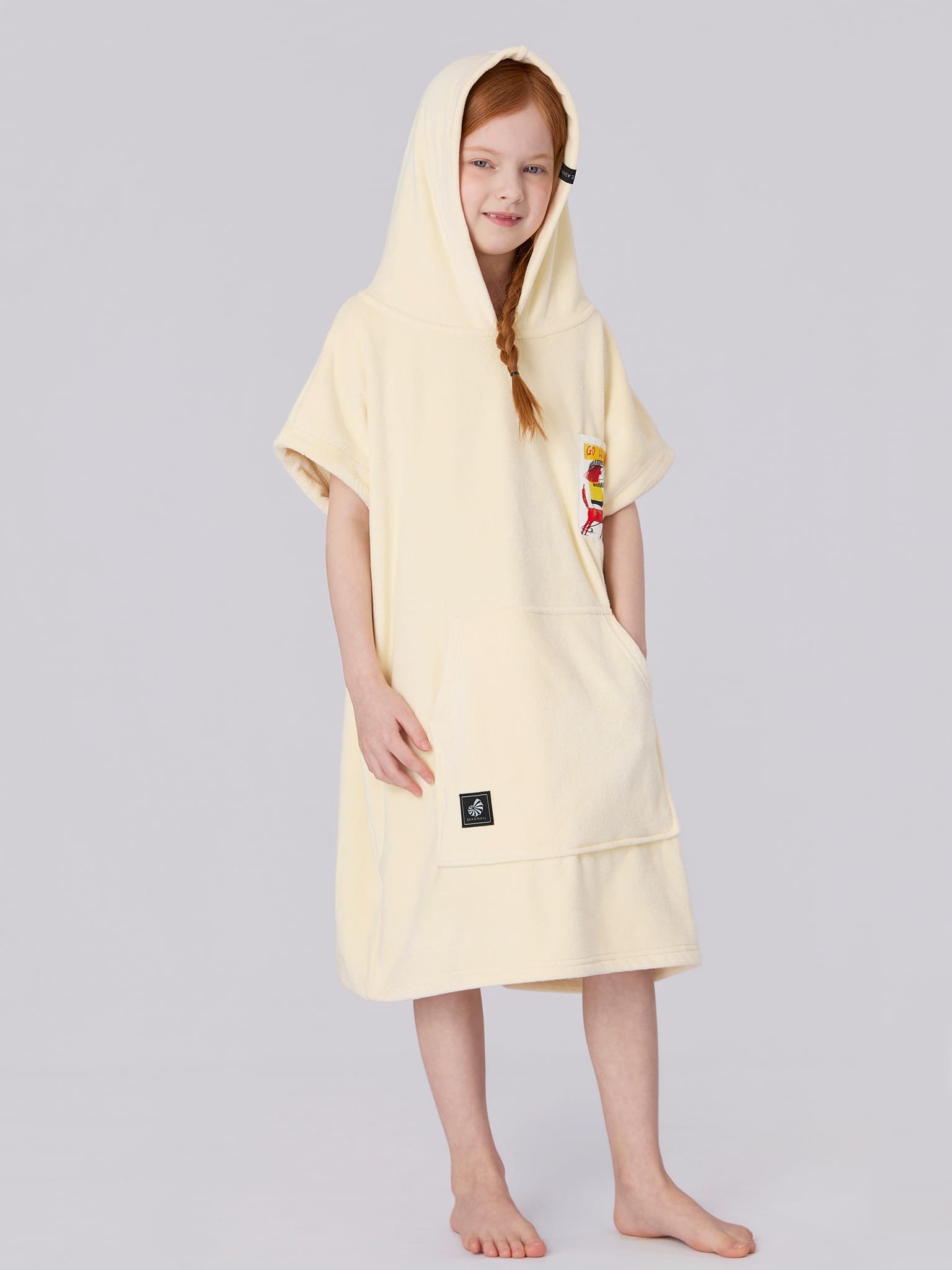 Hooded Towel-Ivory 1 hooded towel beige Ivory