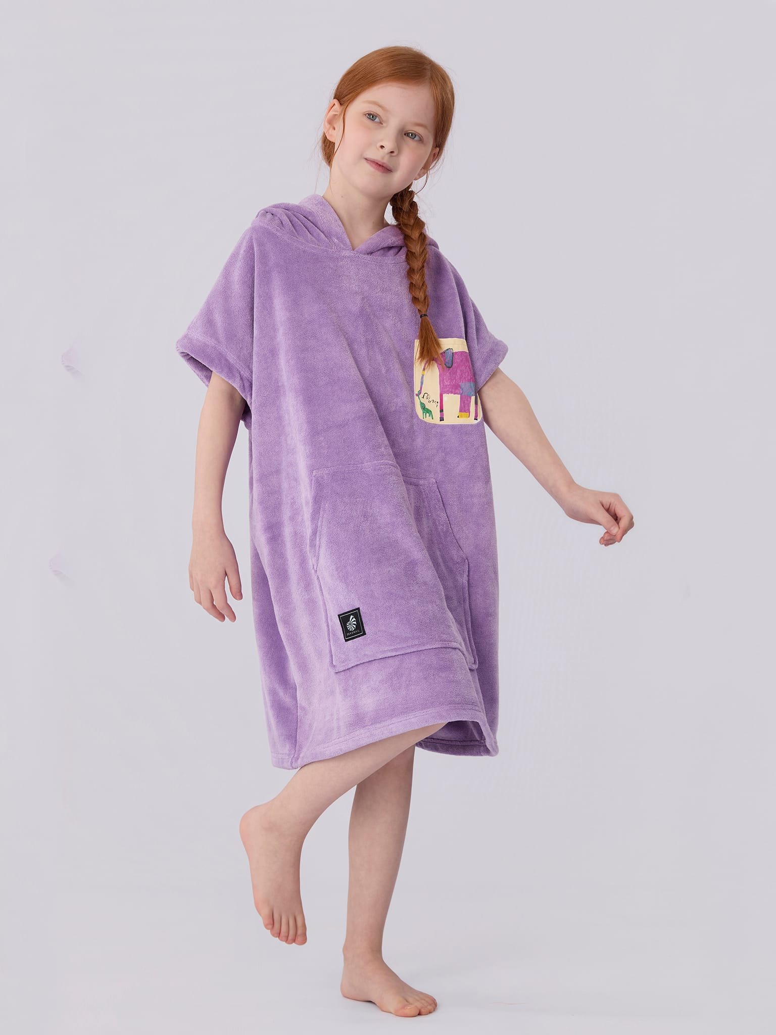 Hooded Towel-Lavender 1 Hooded towel purple lavender