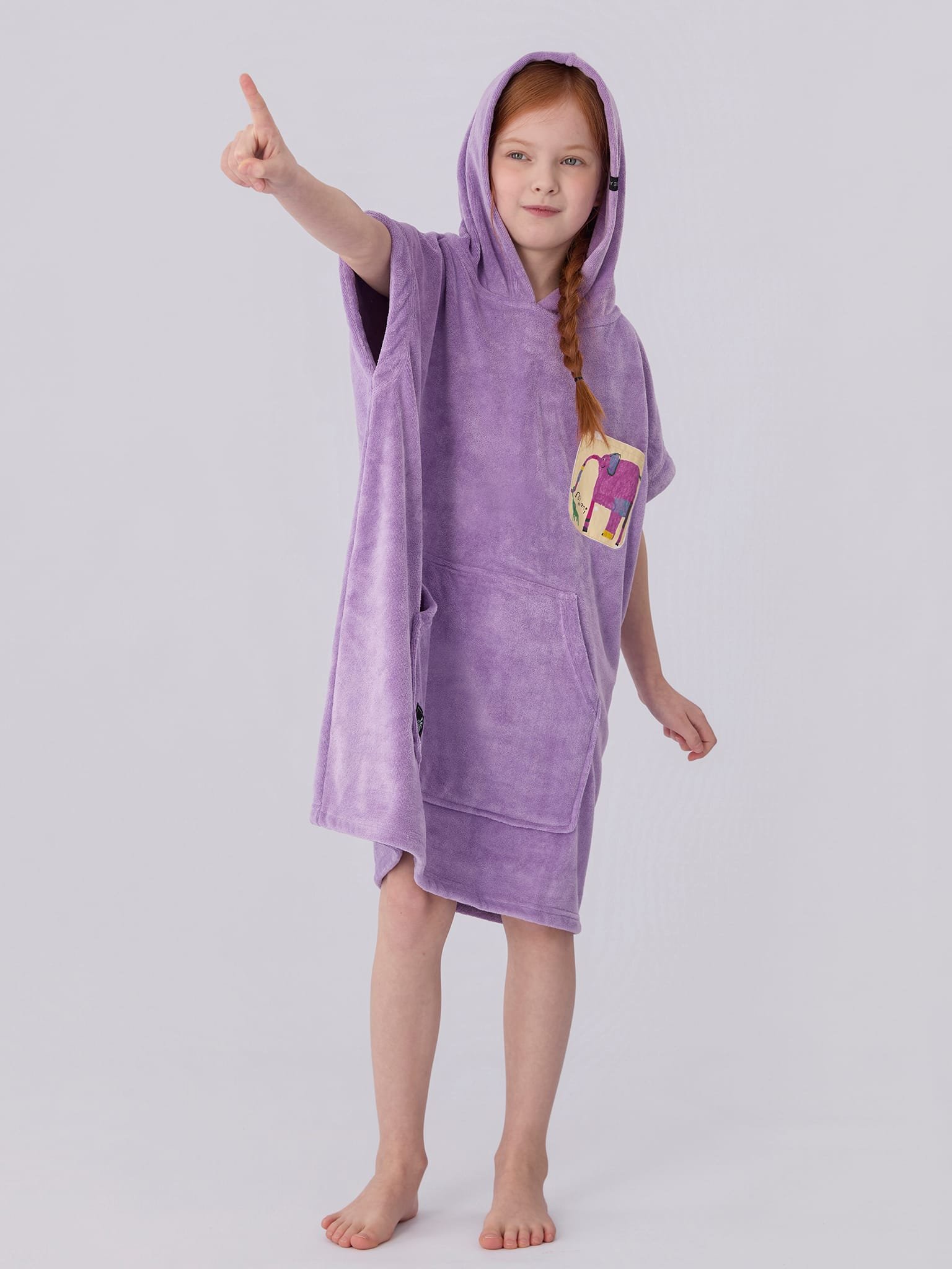 Hooded Towel-Lavender 7 Hooded Towel-Lavender - Image 7