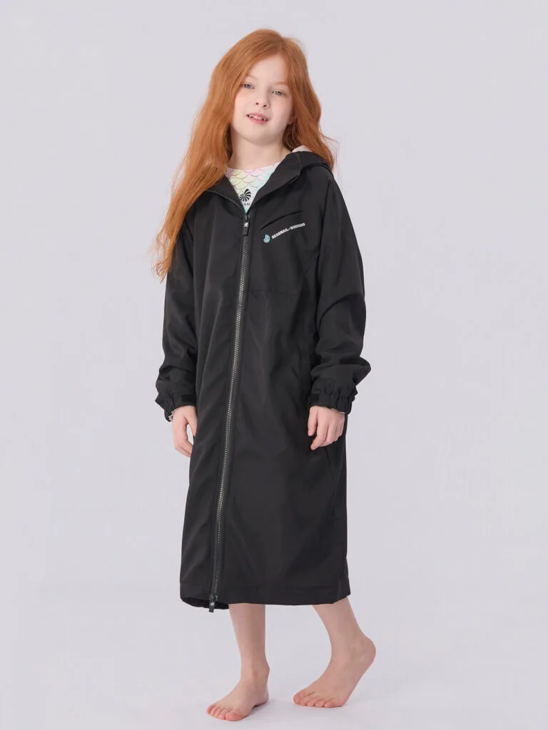 swim parka kids black