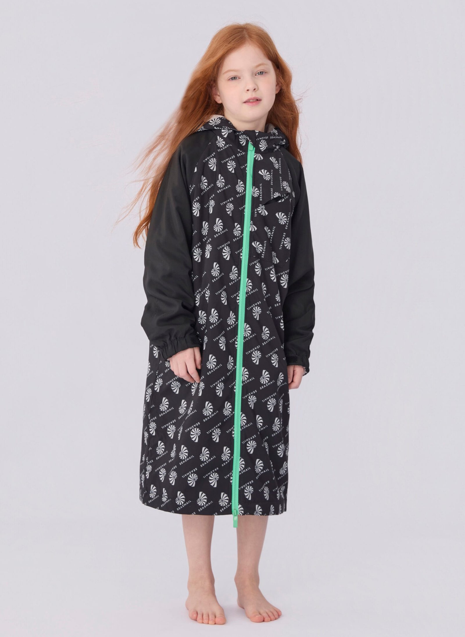 Swim Parka for Kids- Logo Pattern 3 Swim Parka for Kids- Logo Pattern - Image 3