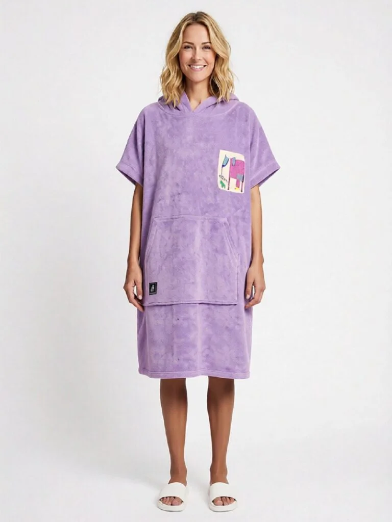 Home 16 Hooded Towel for Adult -lavender
