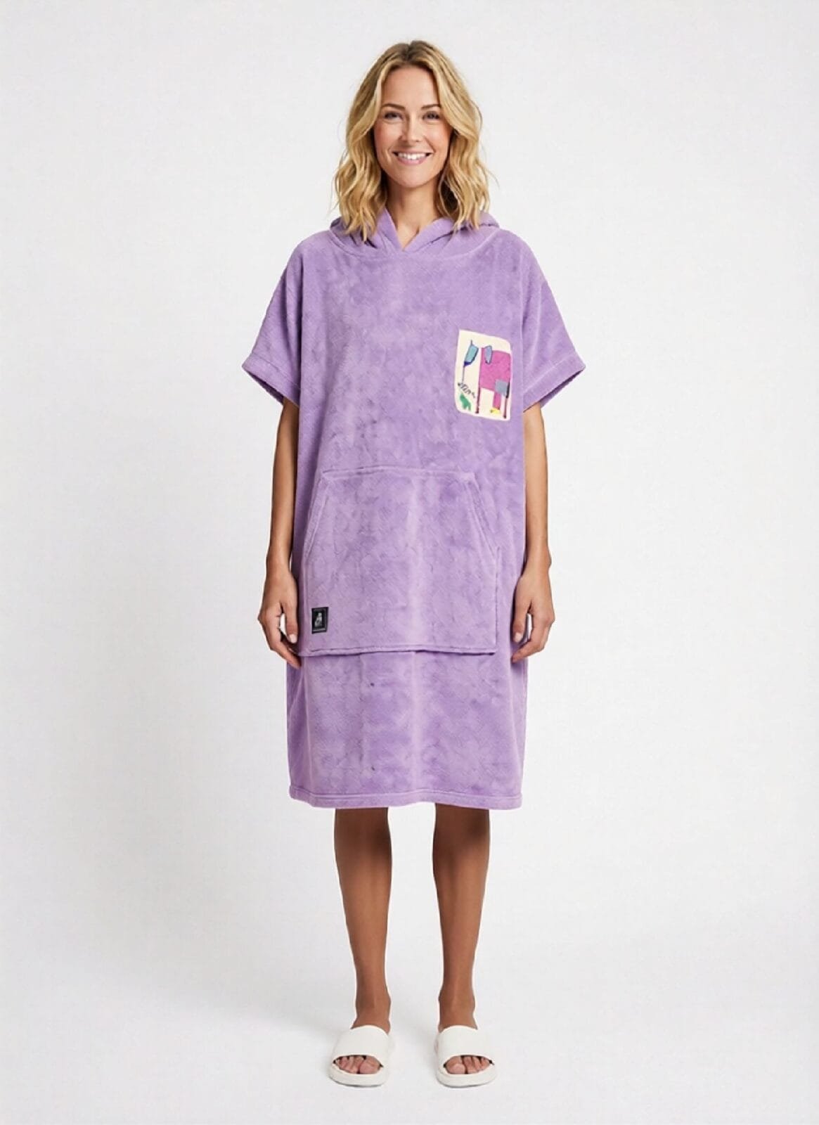 Hooded Towel for Adult -lavender 1 Hooded Towel for Adult -lavender