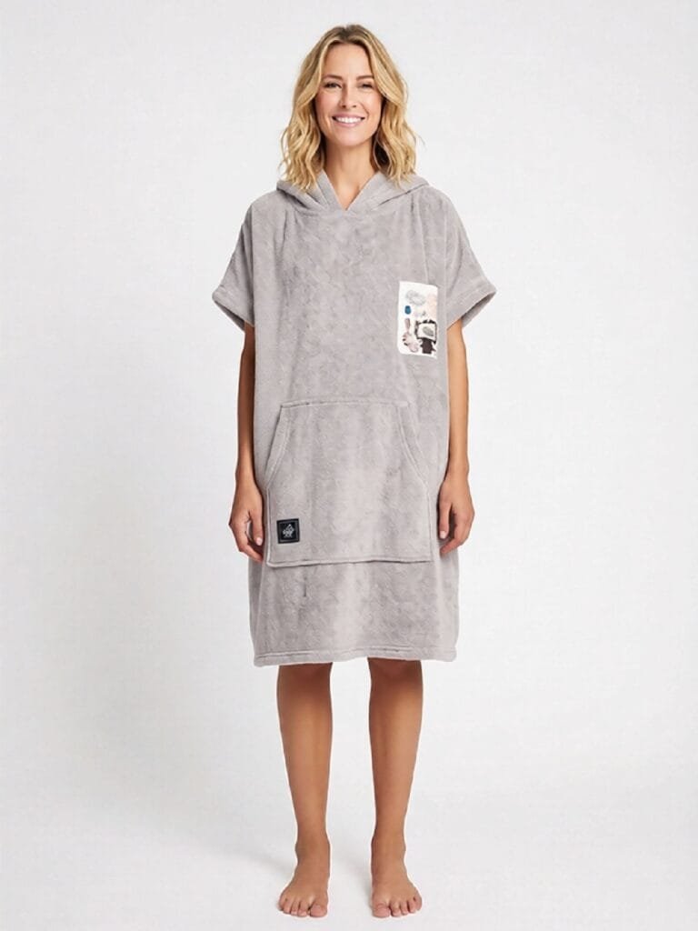 Home 17 Hooded Towel for Adult -Ash Grey